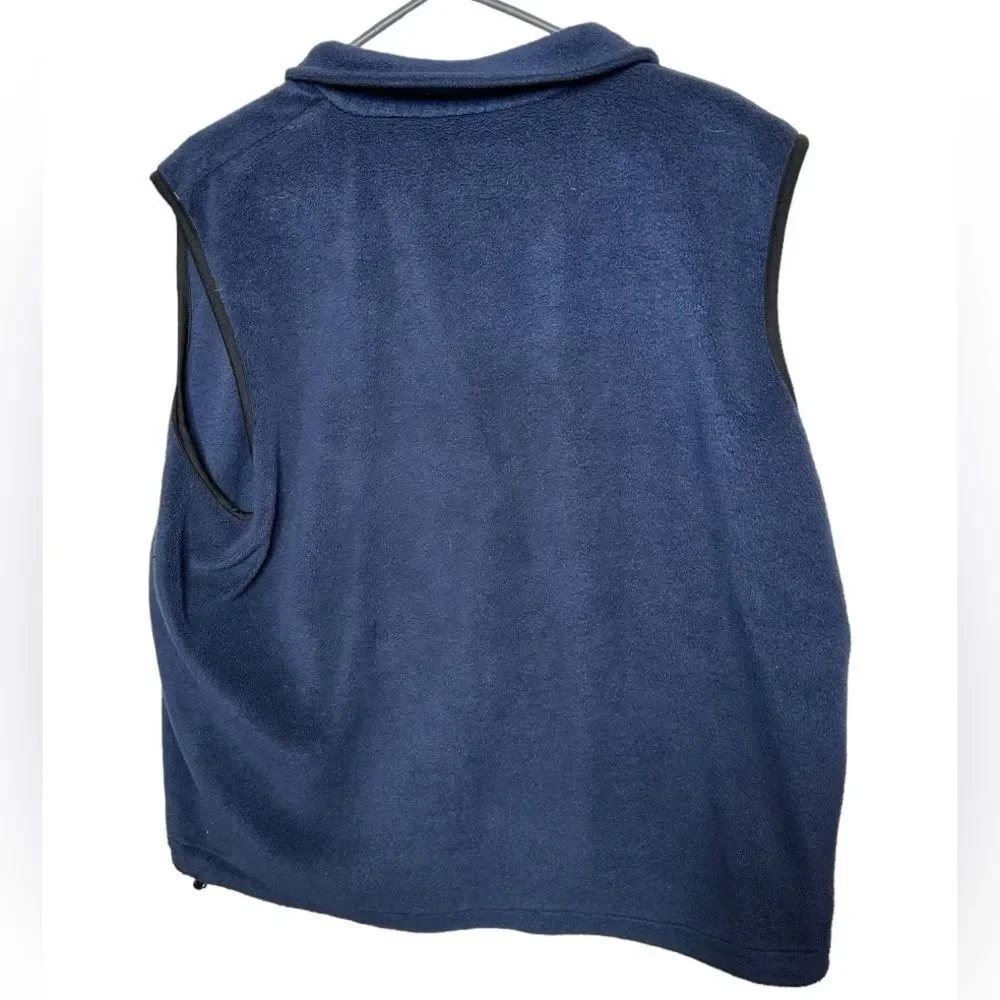 Woolrich Deep Navy Vest size Large fleece
